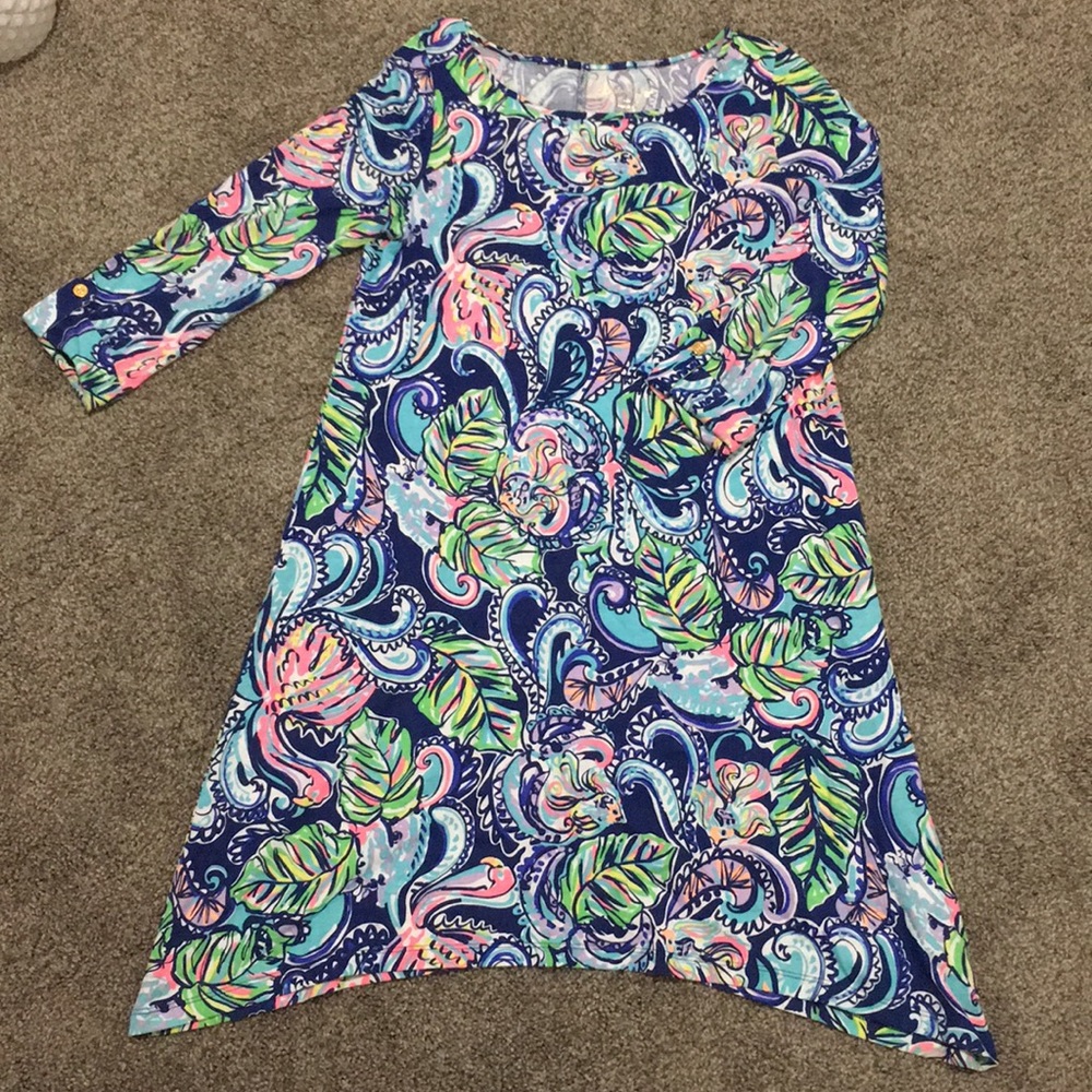 LIlly Pulitzer hanging with fronds Edna dress